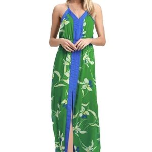 Lulu's Blue and Green Dress